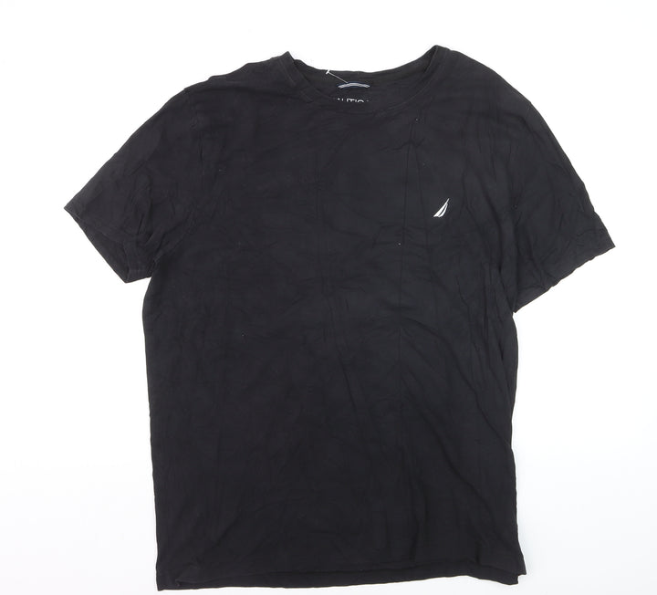Nautica Men's Black XL Performance Crew Neck T-Shirt