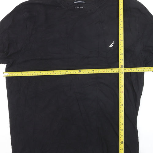 Nautica Men's Black XL Performance Crew Neck T-Shirt