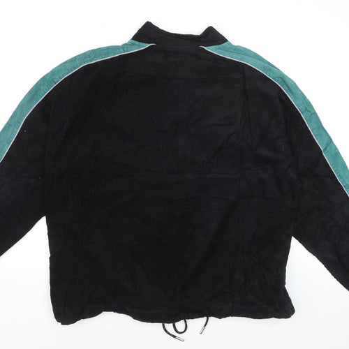 Fila Men’s Black XL Corduroy 1/2 Zip Track Jacket Retro 90s Style