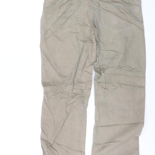 Lee Riders Men's Beige Slim Fit Chino Trousers W34 L34