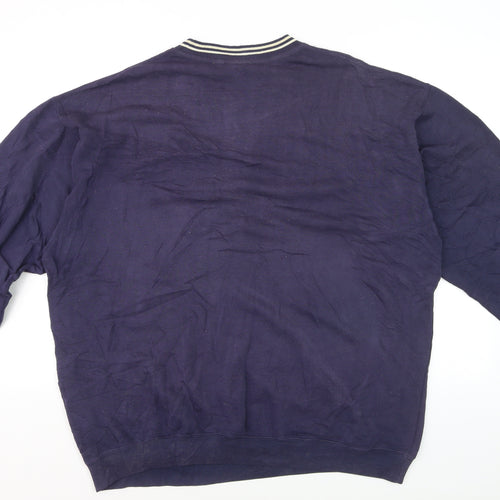 Reebok Classic Men's Blue XL Pullover Sweatshirt Crew Neck Fleece