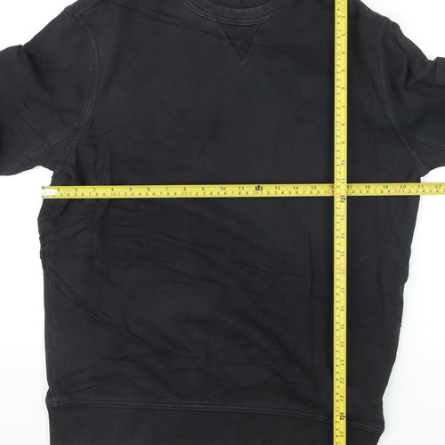 Hugo Boss Men's Black Crew Neck Pullover Sweatshirt M