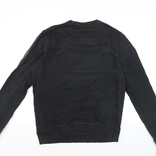 Hugo Boss Men's Black Crew Neck Pullover Sweatshirt M