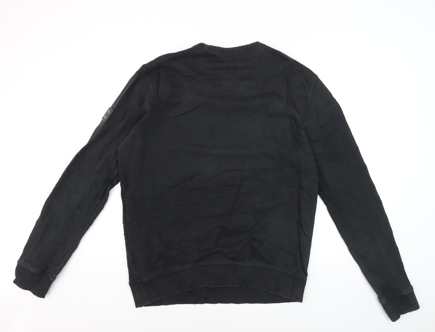 Hugo Boss Men's Black Crew Neck Pullover Sweatshirt M