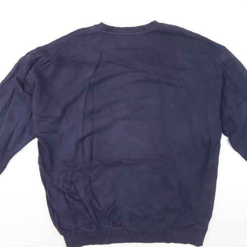Reebok Men's Blue XL Pullover Crew Neck Cotton Sweatshirt