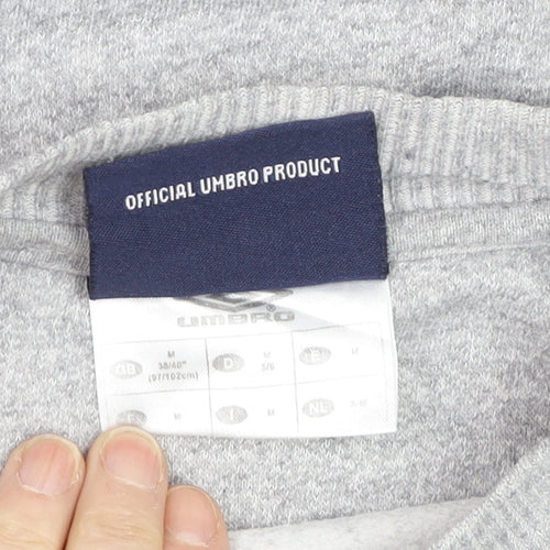 Umbro Boys Grey Crew Neck Logo Pullover Sweatshirt M