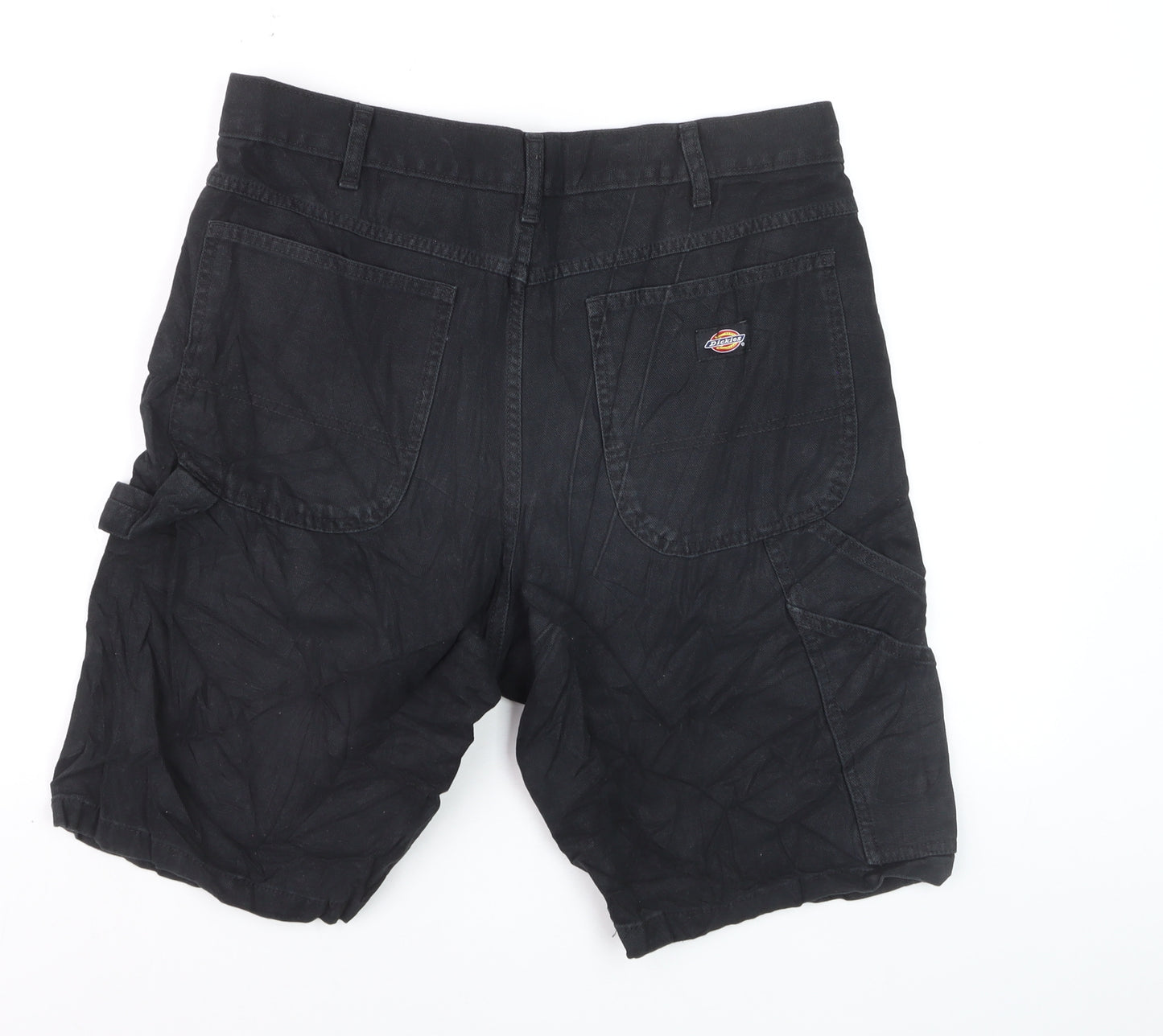 Dickies Men's Black Cotton Cargo Work Shorts Size 34 Regular Fit