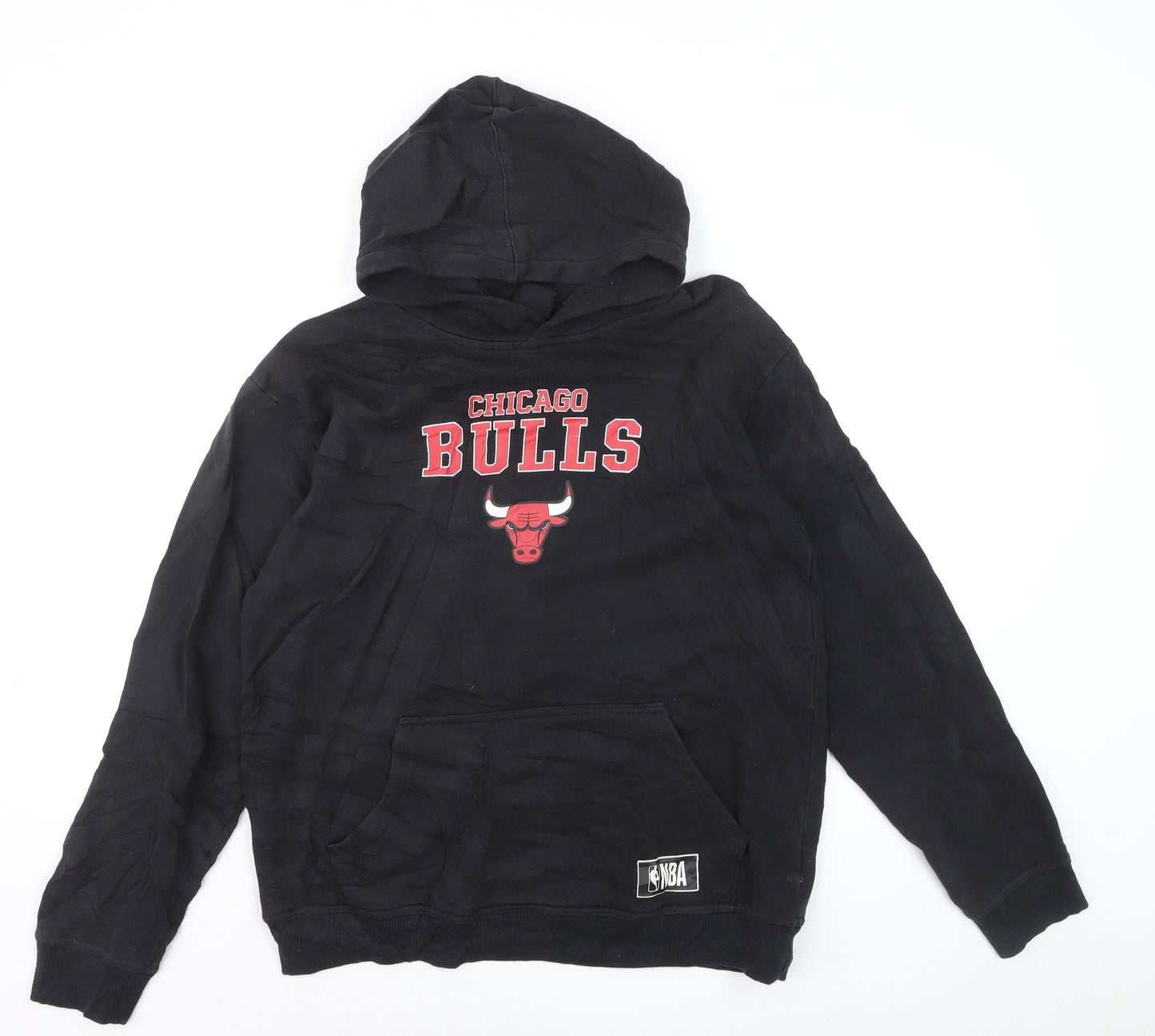 NBA Chicago Bulls Women's Black Hoodie Size 16 Pullover Sweatshirt