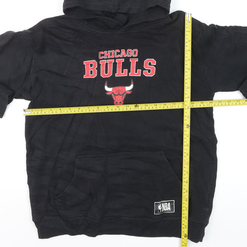 NBA Chicago Bulls Women's Black Hoodie Size 16 Pullover Sweatshirt