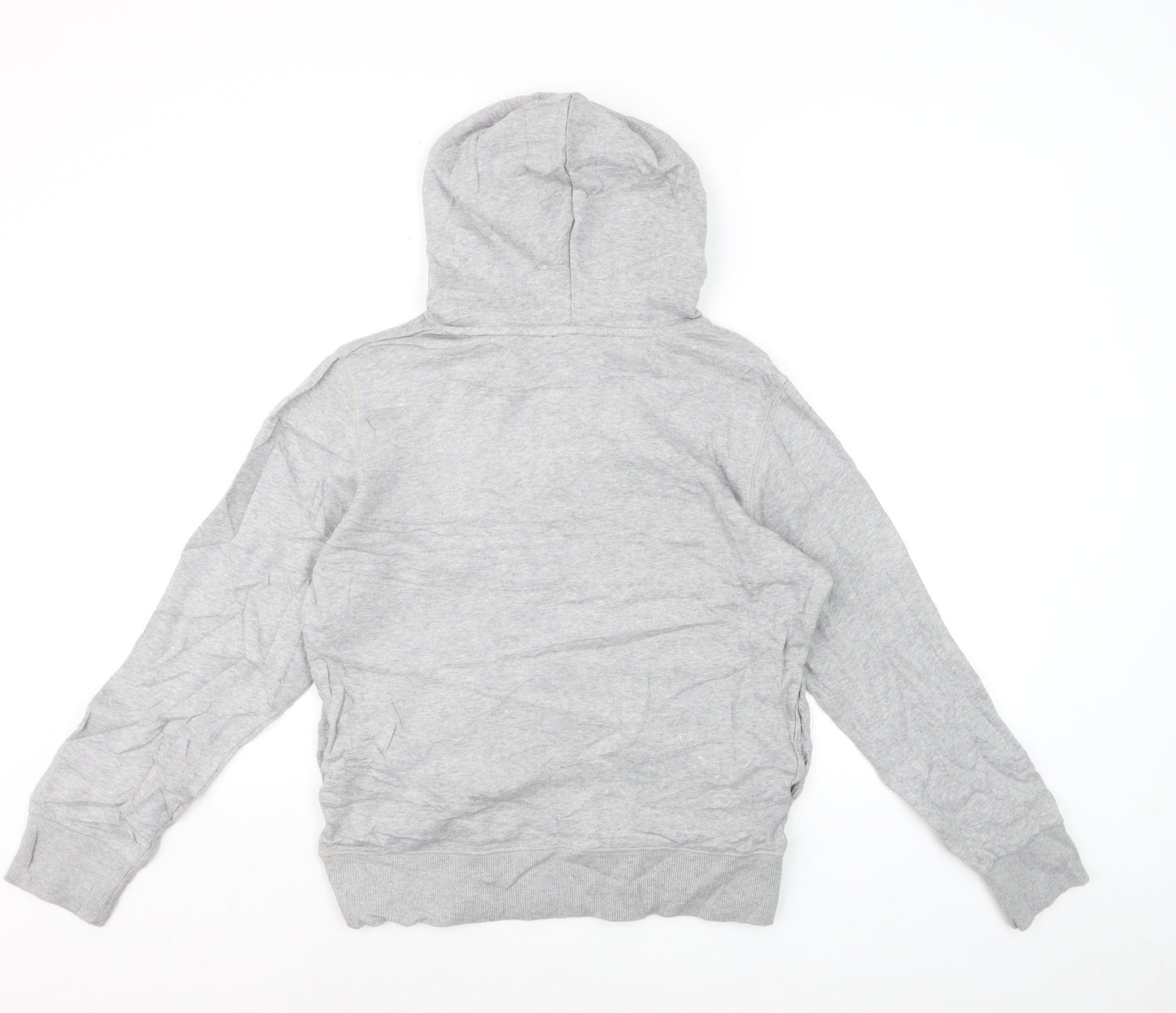 Diesel Women Grey Pullover Hoodie Size 14 Cotton Graphic Print