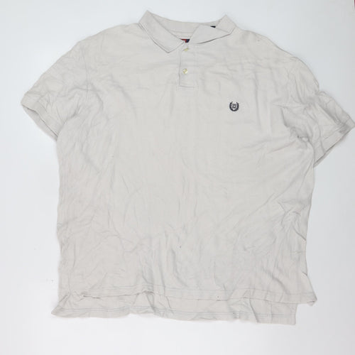 Chaps Men's Beige Cotton Collared XL Polo T-Shirt