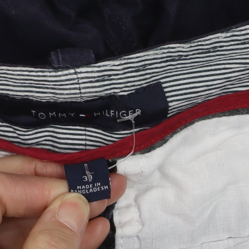 Tommy Hilfiger Men's Navy Cotton Cargo Shorts Size 34 Regular Fit