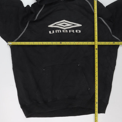Umbro Men’s Black XL Pullover Hoodie Sports Logo Sweatshirt