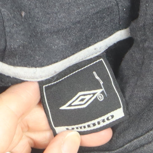 Umbro Men’s Black XL Pullover Hoodie Sports Logo Sweatshirt