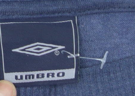 Umbro Men's Blue Crew Neck Pullover Sweatshirt L Sportswear