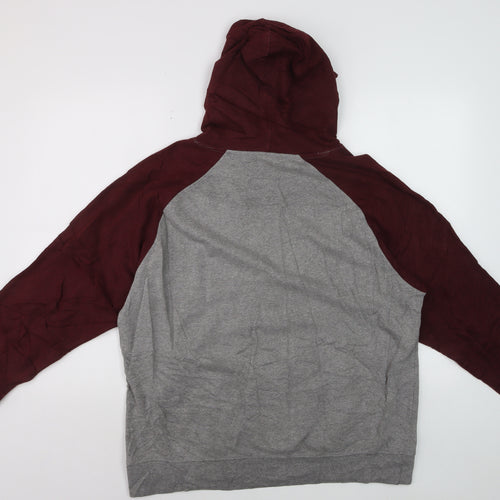 Hard Rock Cafe Manchester Men's Grey Pullover Hoodie M