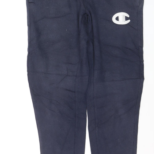 Champion Mens Blue L Jogger Trousers Fleece Regular Fit Activewear