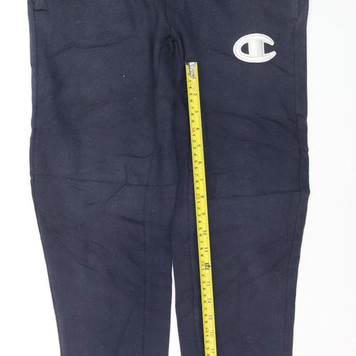Champion Mens Blue L Jogger Trousers Fleece Regular Fit Activewear