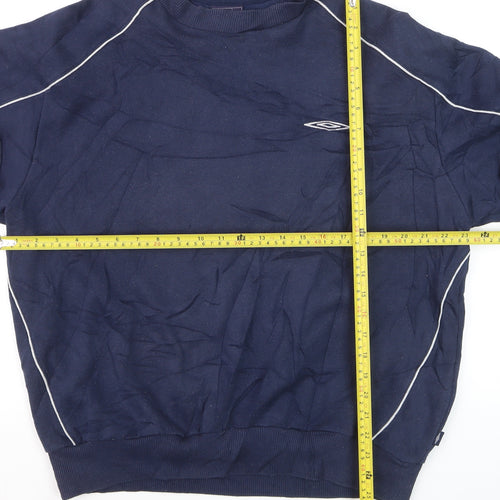 Umbro Men's Blue Pullover Crew Neck Sweatshirt Size L