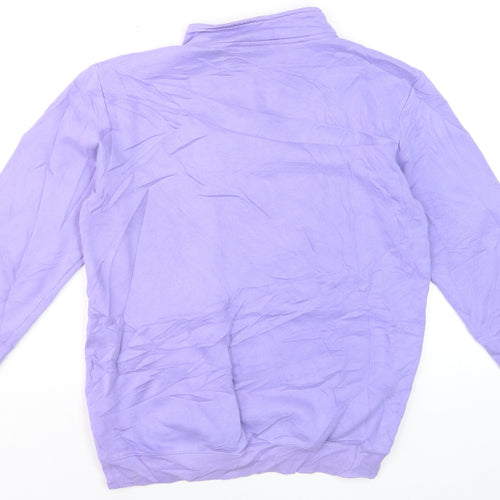 Reebok Classic Women's Purple 1/4 Zip Sweatshirt Size S