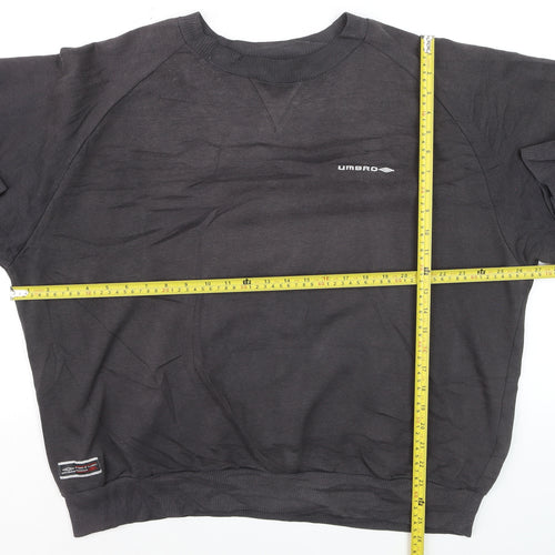 Umbro Men's Black XL Pullover Sweatshirt Crew Neck Sports Top