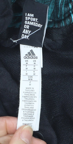 Adidas Men's Black Sleeveless Full Zip Hoodie Size M