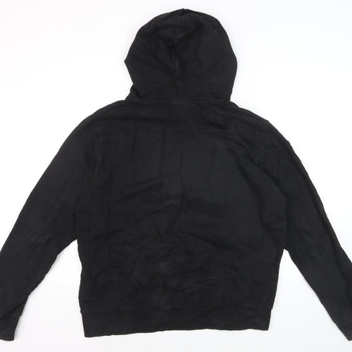 Disney Men's Black Hoodie Mickey Graphic Print Pullover M