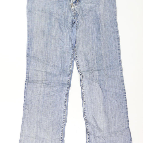 Diesel Women Blue Bootcut Jeans Size 30 Regular Fit Denim
