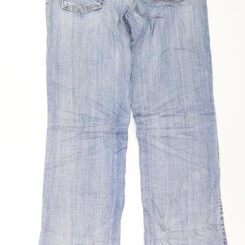 Diesel Women Blue Bootcut Jeans Size 30 Regular Fit Denim