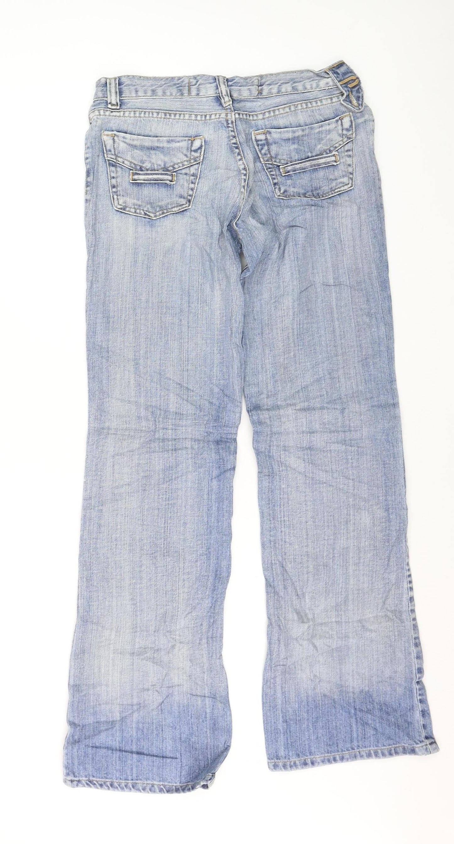 Diesel Women Blue Bootcut Jeans Size 30 Regular Fit Denim