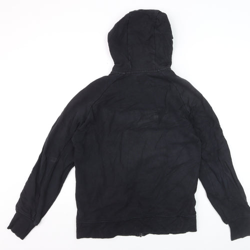 C.P. Company Men's Black Full Zip Hoodie Size S Lightweight Cotton
