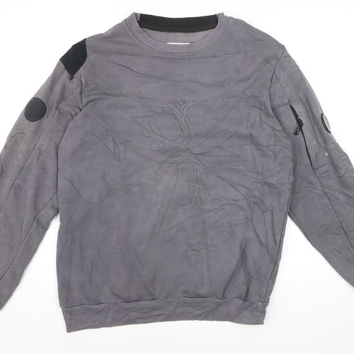 C.P. Company Mens Grey Crew Neck Sweatshirt XL Pullover Cotton Blend