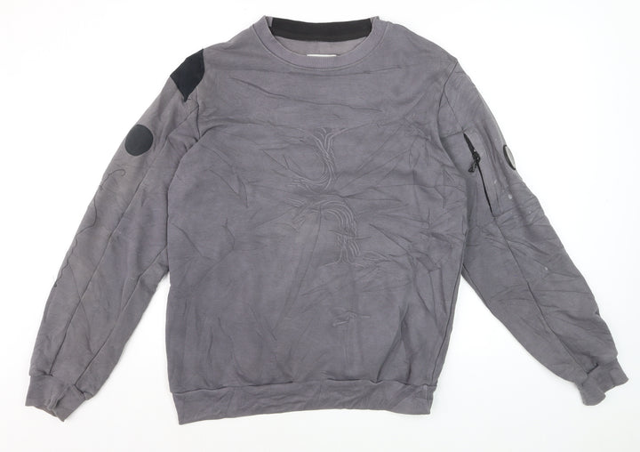 C.P. Company Mens Grey Crew Neck Sweatshirt XL Pullover Cotton Blend