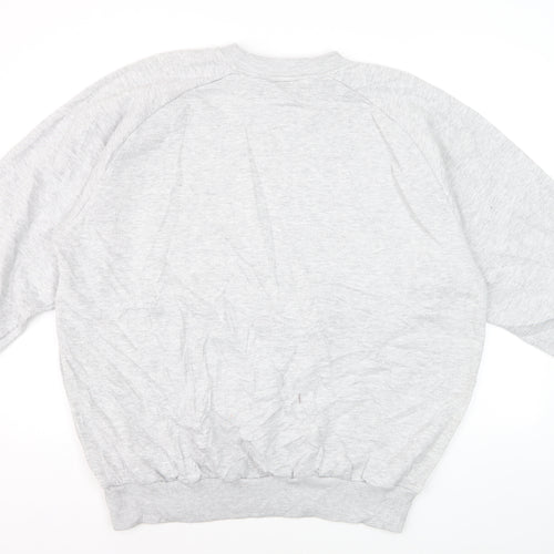Umbro Mens Grey XXL Crew Neck Pullover Sweatshirt Classic Style