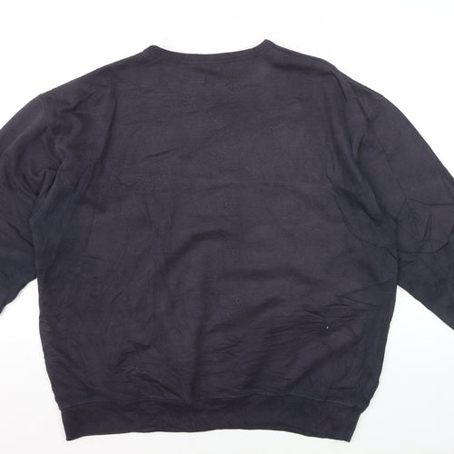 Reebok Men's Black L Pullover Crew Neck Sweatshirt