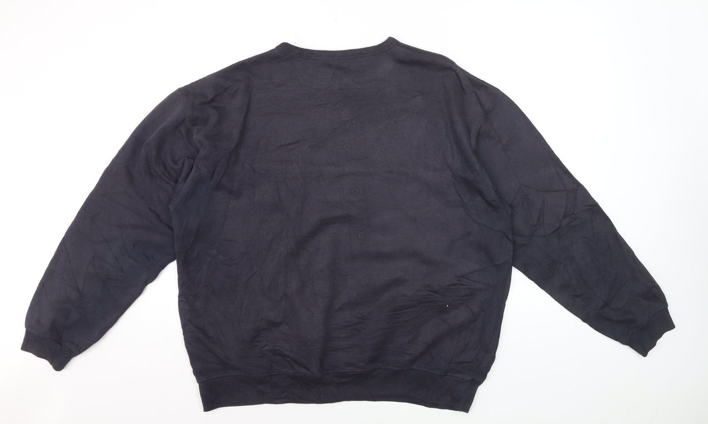 Reebok Men's Black L Pullover Crew Neck Sweatshirt