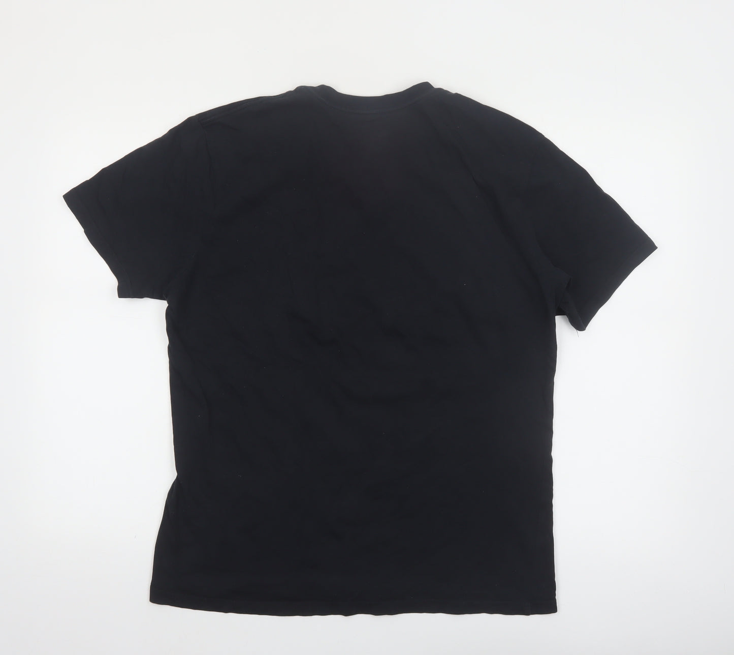 Quiksilver Men's Black Regular Fit Cotton Short Sleeve T-Shirt M