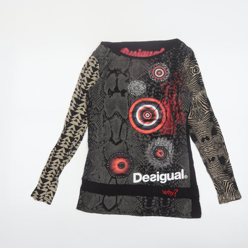 Desigual Women’s Multicoloured Long Sleeve Viscose Top S