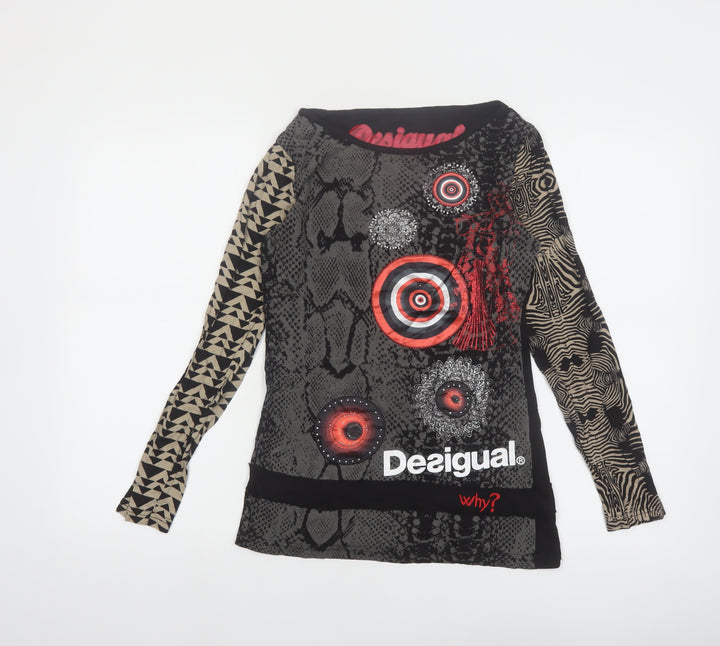 Desigual Women’s Multicoloured Long Sleeve Viscose Top S