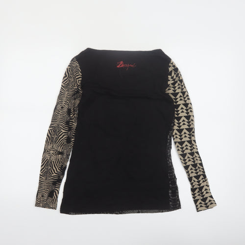 Desigual Women’s Multicoloured Long Sleeve Viscose Top S