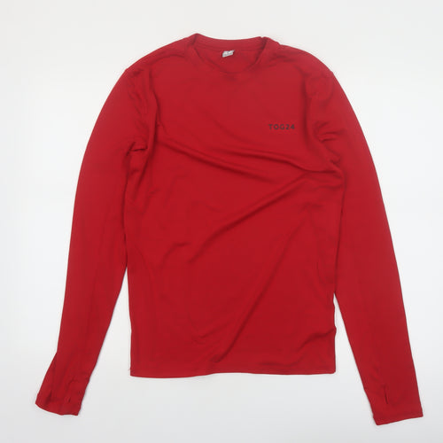TOG24 Men's Red Long Sleeve Athletic T-Shirt Size S