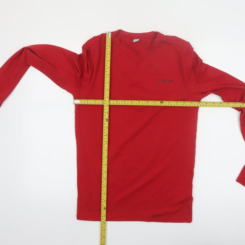 TOG24 Men's Red Long Sleeve Athletic T-Shirt Size S