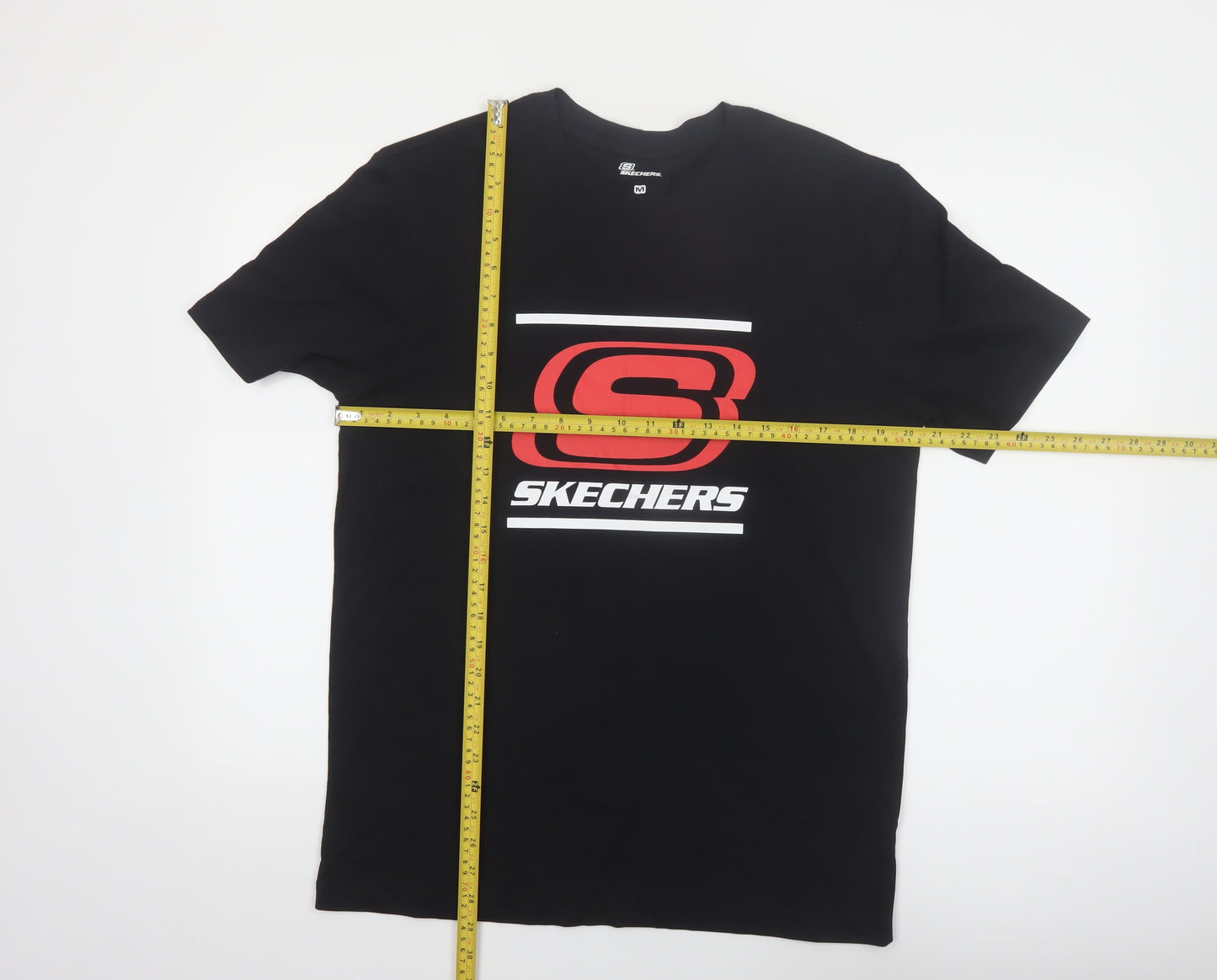 Skechers Men's Black Medium Logo Graphic Cotton T-Shirt