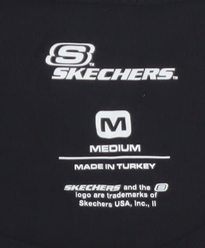 Skechers Men's Black Medium Logo Graphic Cotton T-Shirt
