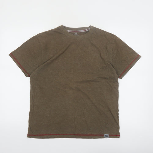Red Thread Premium 51 Men's Brown Crew Neck Short Sleeve T-Shirt Size S
