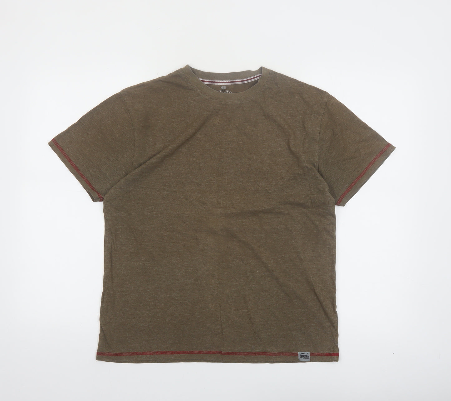 Red Thread Premium 51 Men's Brown Crew Neck Short Sleeve T-Shirt Size S