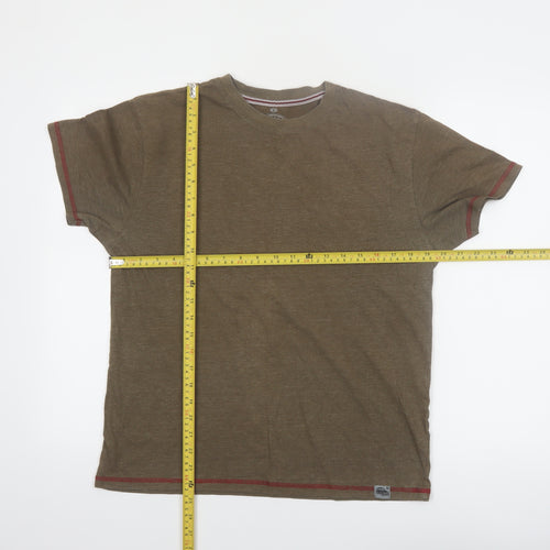 Red Thread Premium 51 Men's Brown Crew Neck Short Sleeve T-Shirt Size S