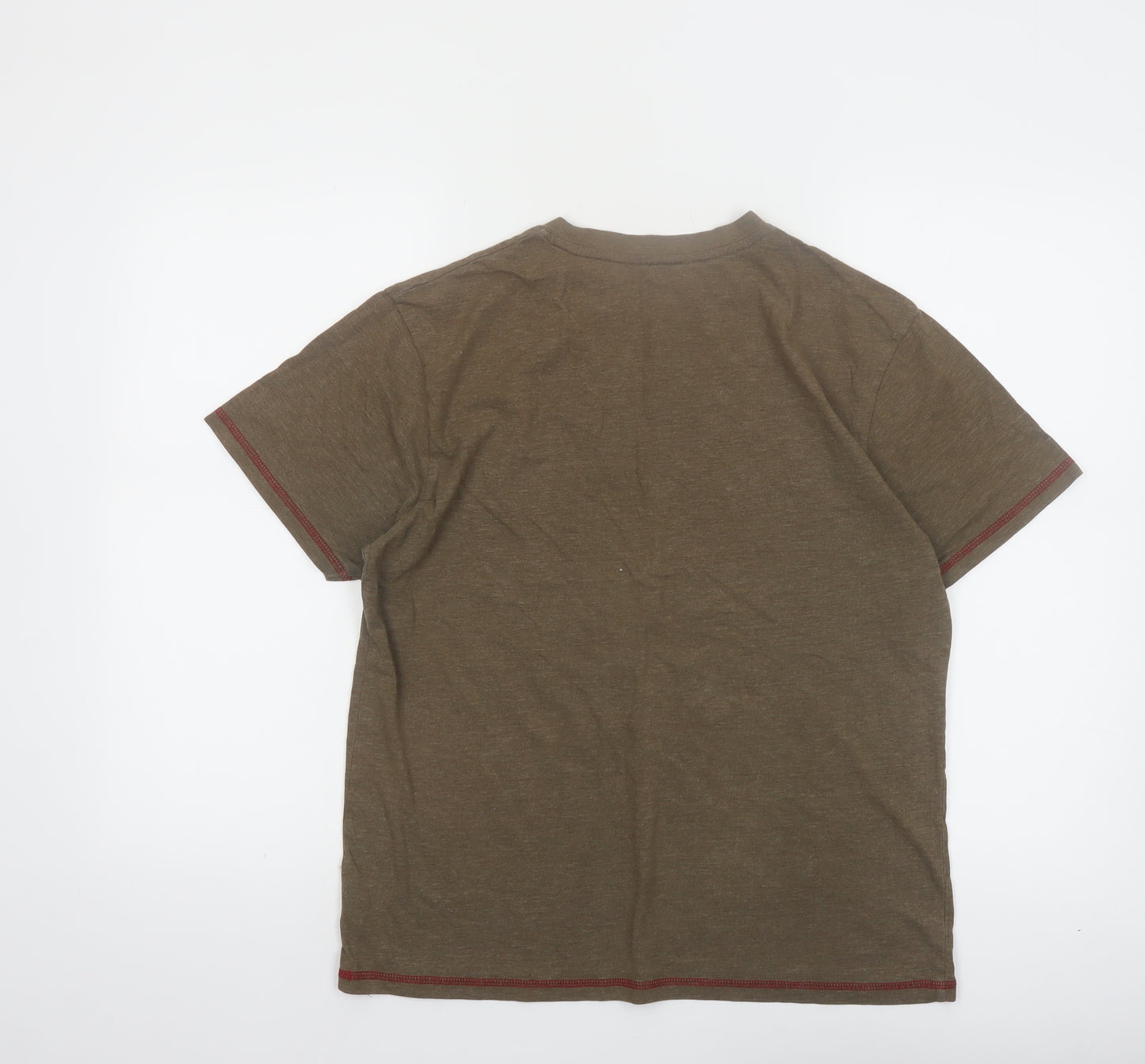 Red Thread Premium 51 Men's Brown Crew Neck Short Sleeve T-Shirt Size S