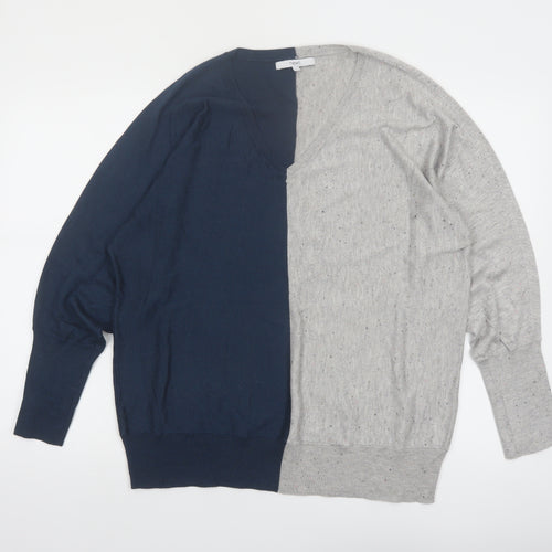 Next Men's Multicoloured V-Neck Pullover Jumper Size L