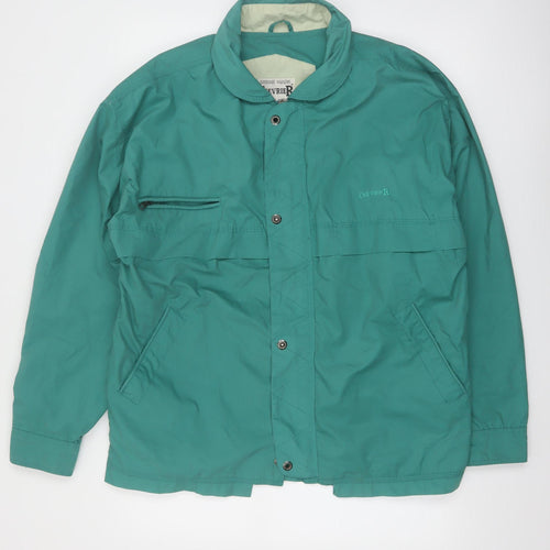 Chevrier Men's Green Mid-Length Casual Jacket Size M Classic Outdoor Style